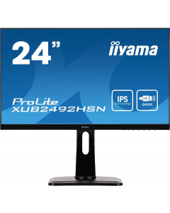 Iiyama ProLite XUB2492HSN-B1 24 Inch Monitor Full HD 1920 x 1080 | DisplayPort, HDMI, USB C | 75hz