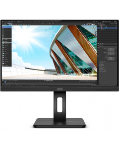 AOC Q24P2Q | 24 Inch 2560x1440 | Displaypoort - HDMI - VGA | IPS Paneel | Ingebouwde Speakers | 75Hz